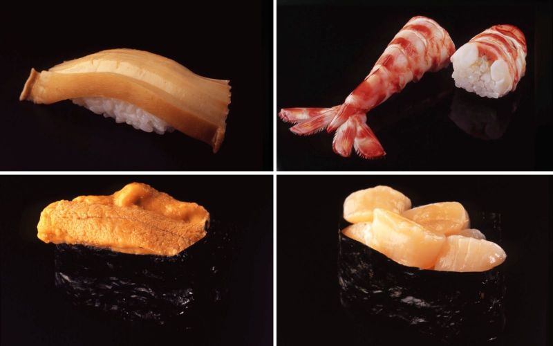 sushi tại nhà hàng Sukiyabashi Jiro sushi tại nhà hàng Sukiyabashi Jiro